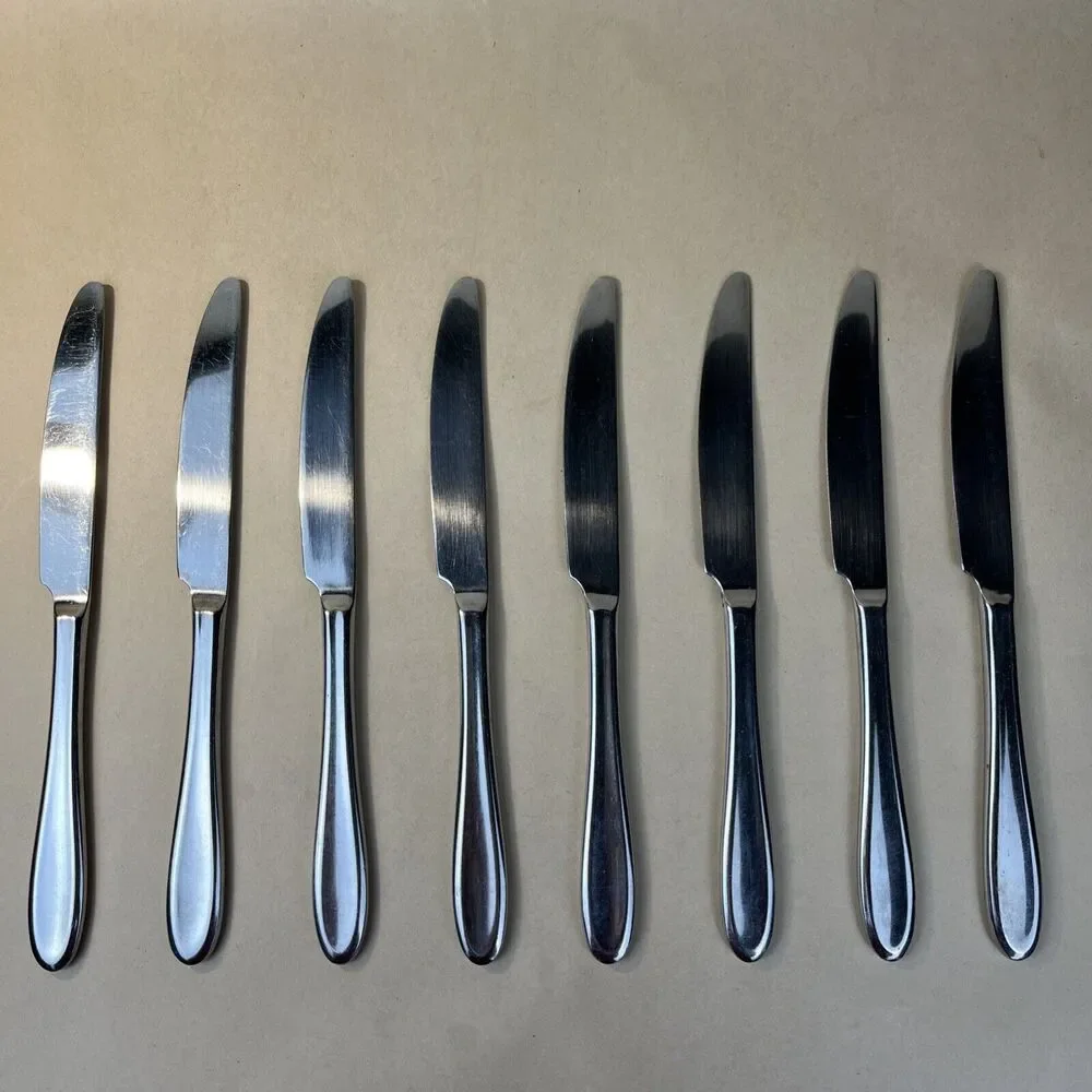 Lauffer by Towle‎ Dinner Knife 9 1/8” 18/8 Stainless Flatware Indonesia Set Of 8